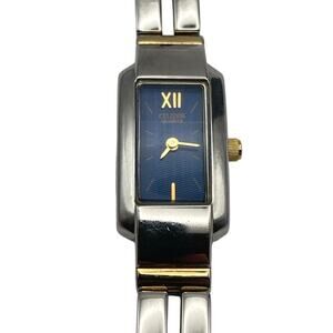 Citizen Women's Rectangle Dress Watch 14mm - New Battery - Wrist 6"  5421-K17489